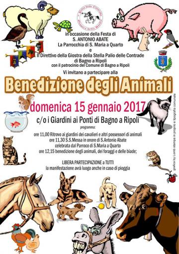 Benedizione degli Animali 2017, domenica 15 gennaio Benedizione degli Animali 2017, domenica 15 gennaio