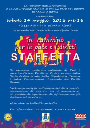 In cammino per la pace e i diritti: Staffetta 10x1000 metri il 14 maggio