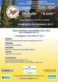 41° Trofeo B. Sasi – Domenica 8 gennaio 2017