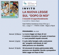 La nuova legge sul “Dopo di Noi”: 3 incontri a Ponte a Ema